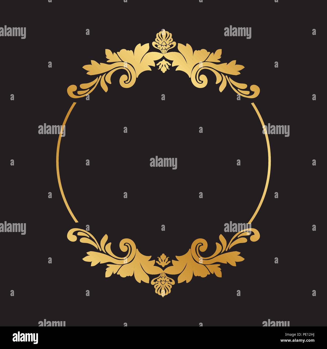 gold and luxury damask ornament Stock Vector Image & Art Alamy