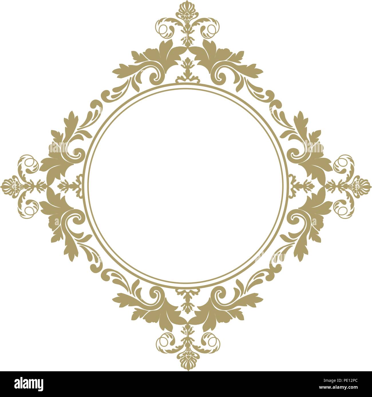 gold and luxury damask ornament Stock Vector Image & Art - Alamy