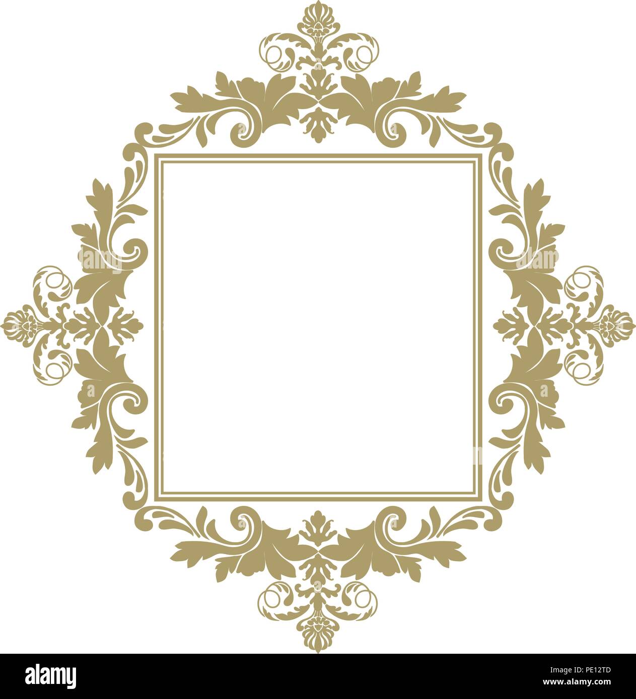 gold and luxury damask ornament Stock Vector Image & Art - Alamy