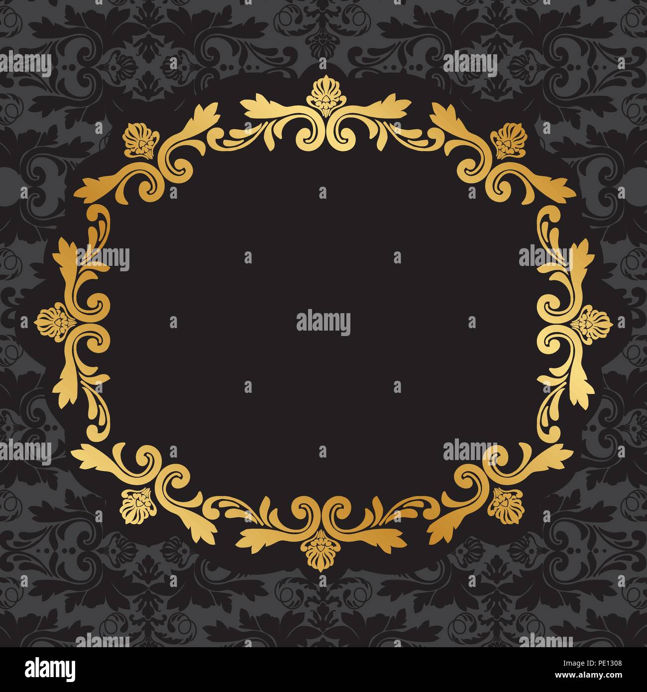 gold and luxury damask ornament Stock Vector Image & Art - Alamy