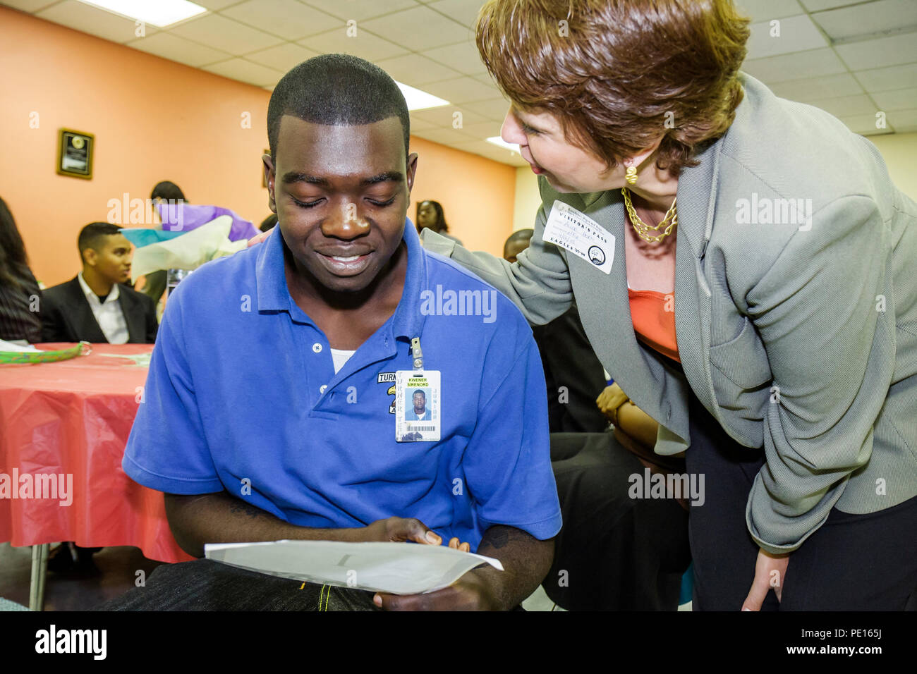 Miami Florida,Liberty City,William Turner Technical Arts High School,Annual business,Plan Competition,presentation,student students education pupil yo Stock Photo