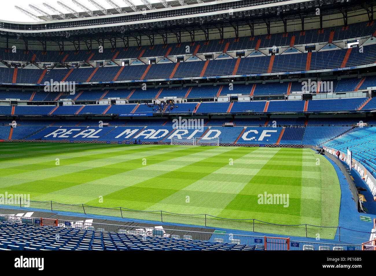 Panoramic Santiago Bernabeu Football Stadium At Night Stock Photo -  Download Image Now - iStock