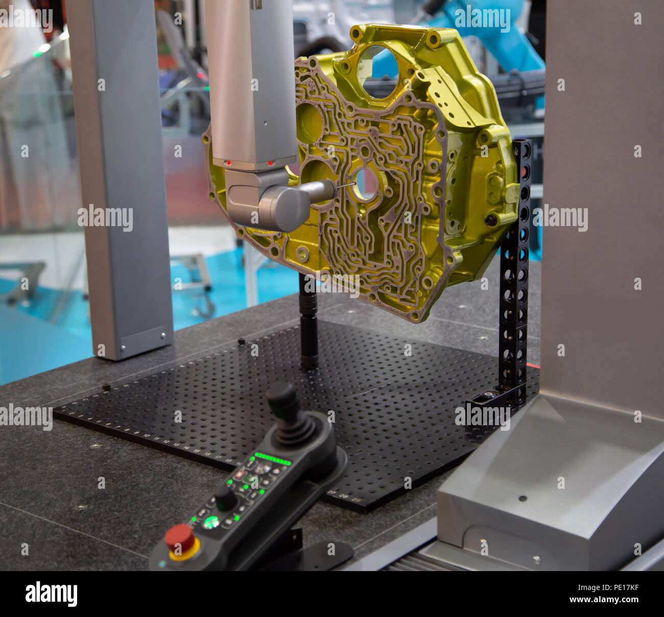 The multiaxis Coordinate Measuring Machine measuring engine housing