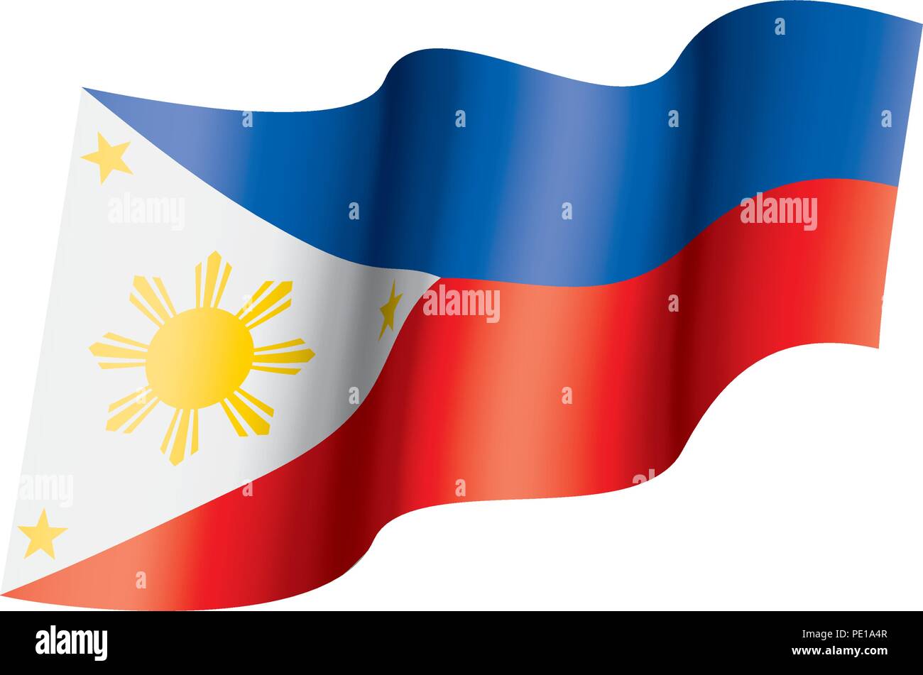 Philippines Flag Vector Illustration On A White Background Stock Vector Image Art Alamy