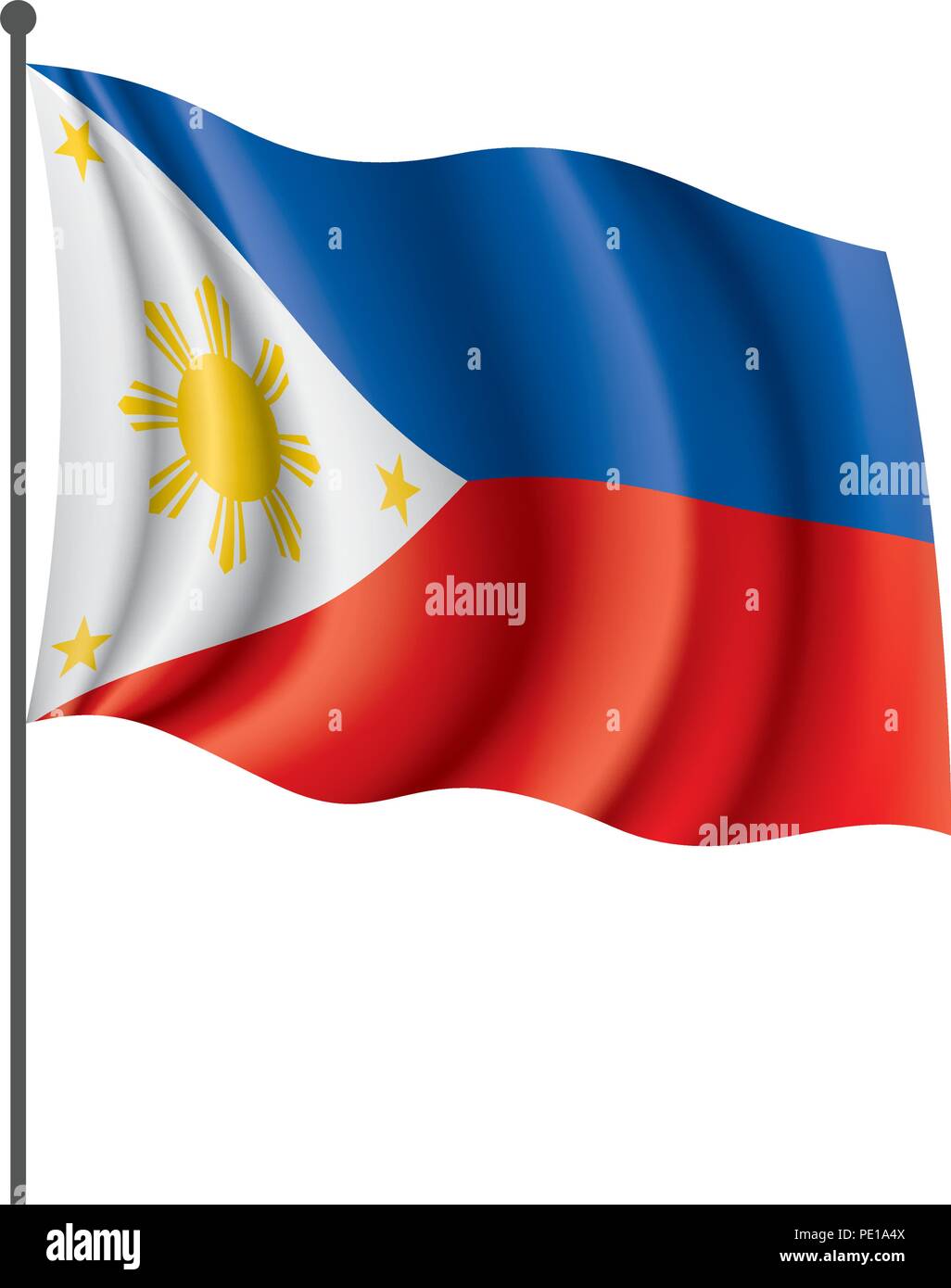 Philippines Flag Vector Illustration On A White Background Stock Vector Image Art Alamy
