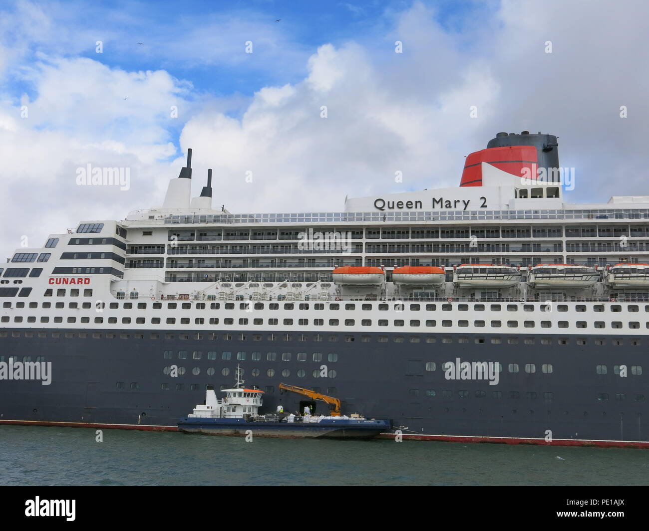 The iconic ocean liner, Queen Mary 2, one of the 'three Queens