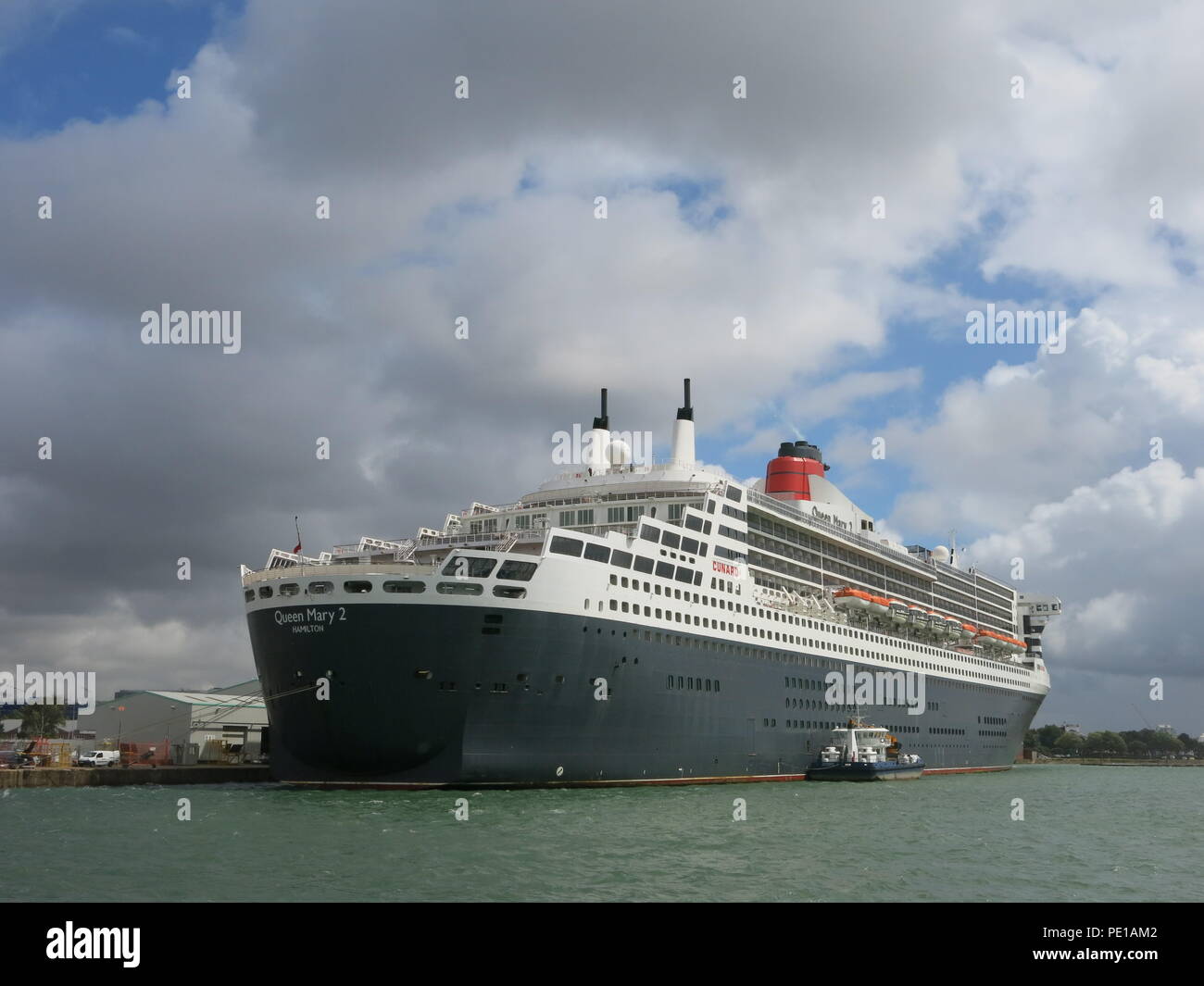 The iconic ocean liner, Queen Mary 2, one of the 'three Queens