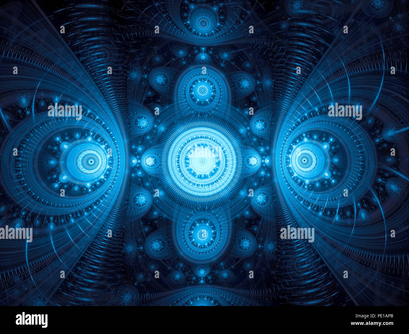 Abstract luxury pattern - digitally generated image fractal Stock Photo
