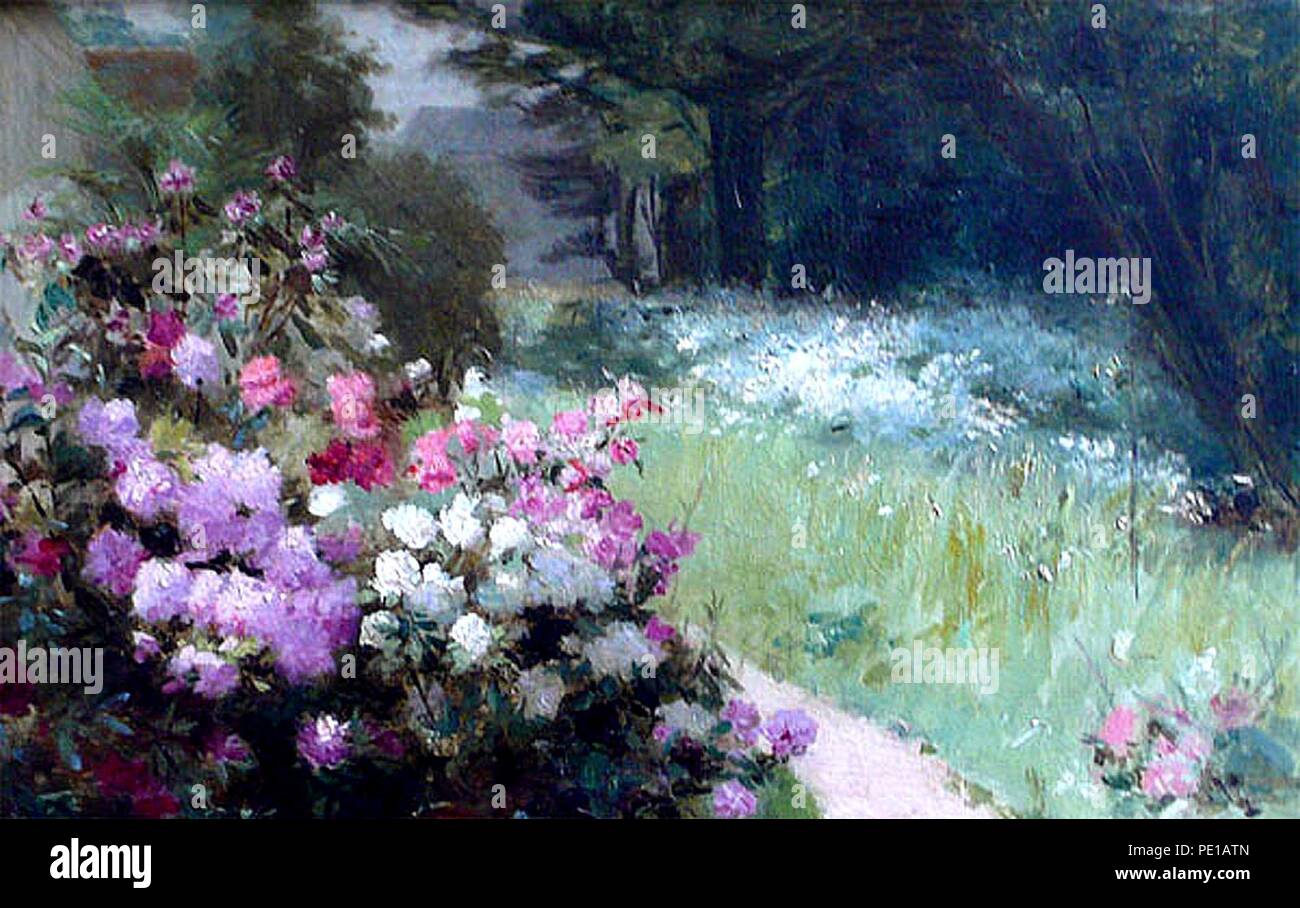 Antoine Grivolas Coin de jardin Stock Photo Alamy