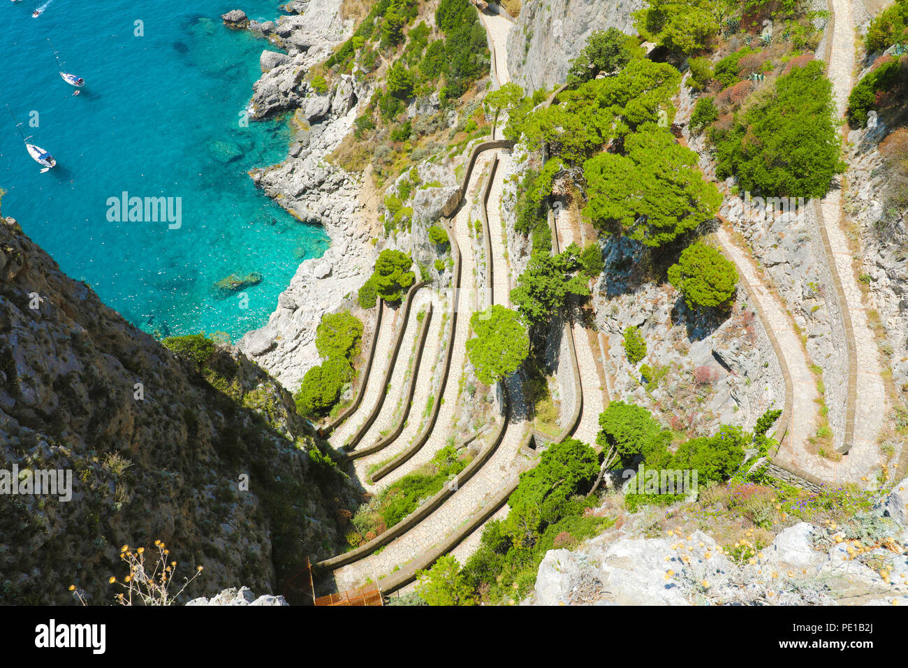 Marina Piccola Beach Capri Stock Photos Marina Piccola