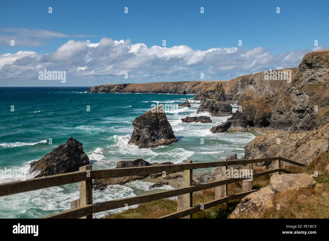 Bedruthian Steps, Cornwall, UK Stock Photo