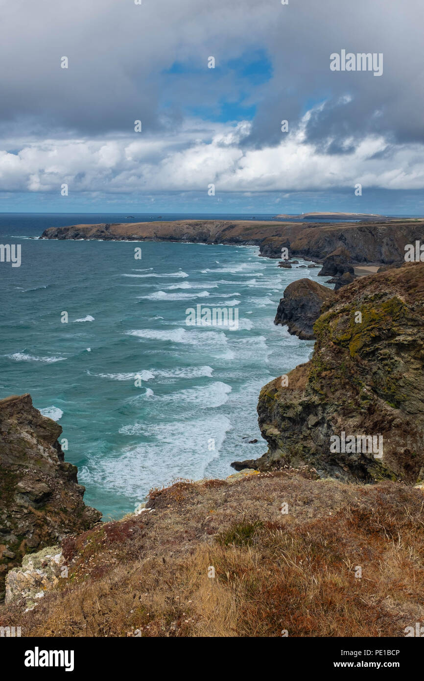 Bedruthian Steps, Cornwall, UK Stock Photo