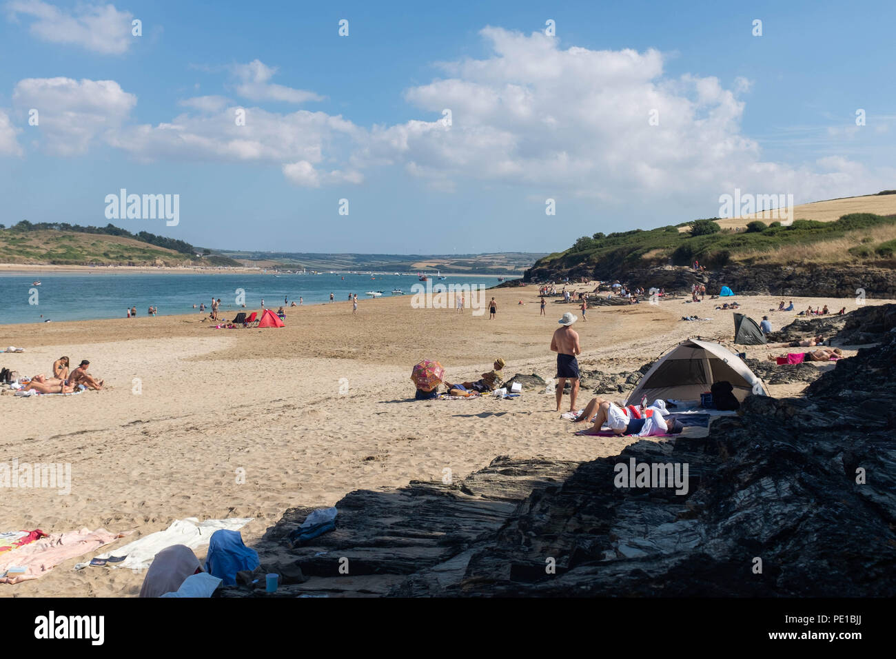 St. Cove, beach, Padstow, Cornwall Stock Photo Alamy