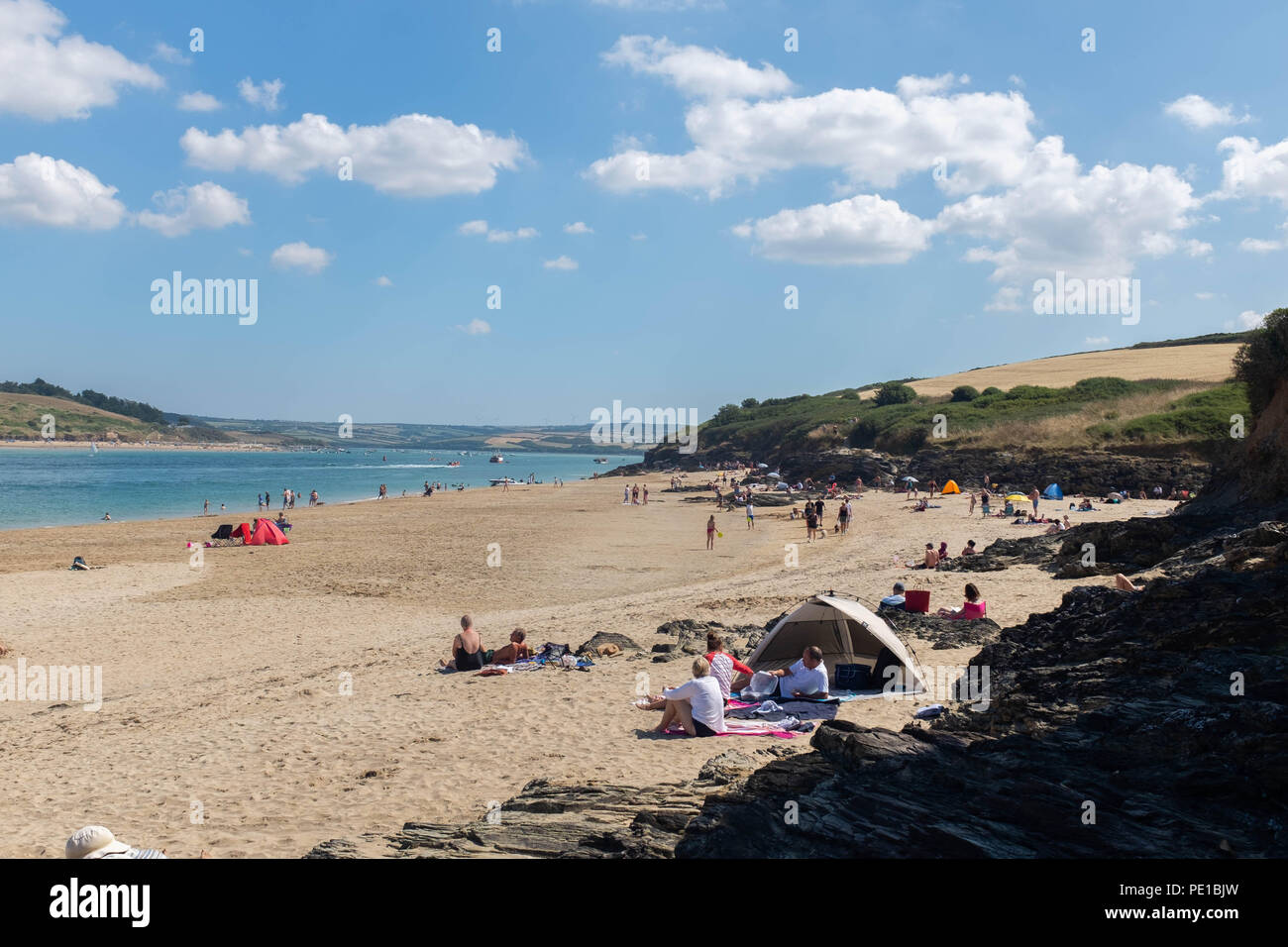 St. Cove, beach, Padstow, Cornwall Stock Photo Alamy