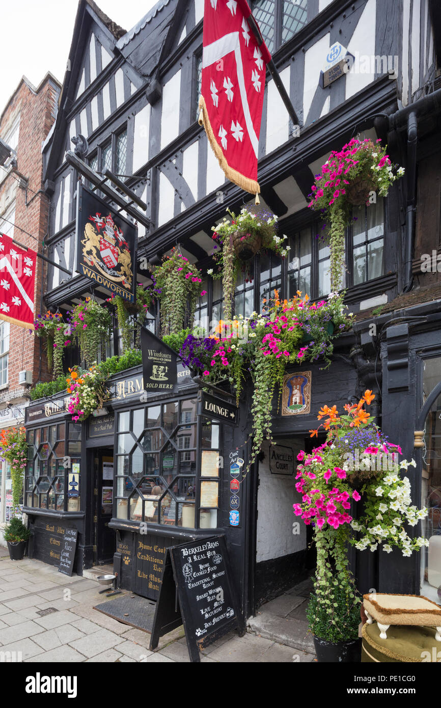 The Berkeley Arms in Tewkesbury, Gloucestershire, England, UK Stock