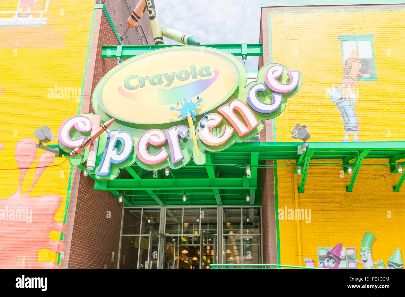 EASTON, PA August 11, 2018 Crayola Experience in Easton