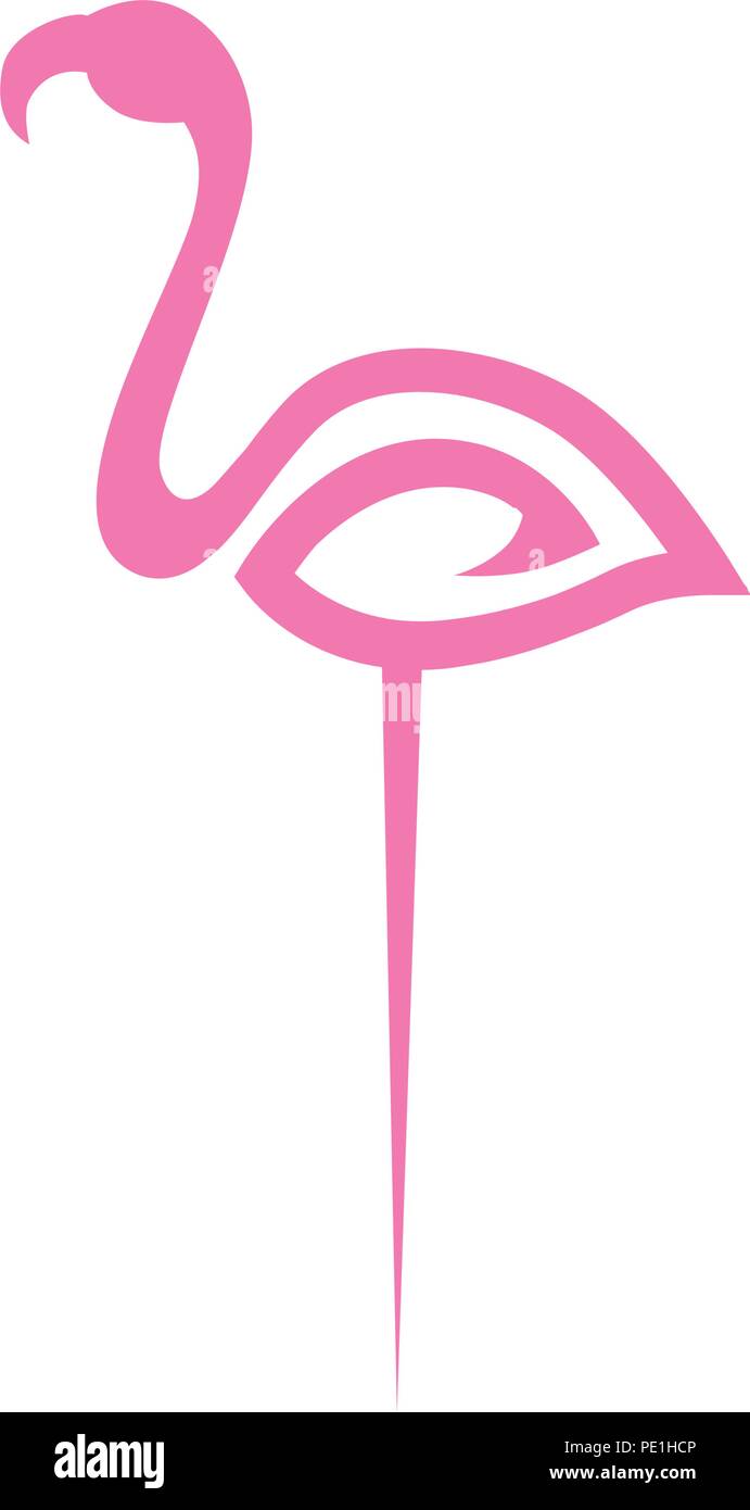 abstract pink flamingo Stock Vector Image & Art - Alamy