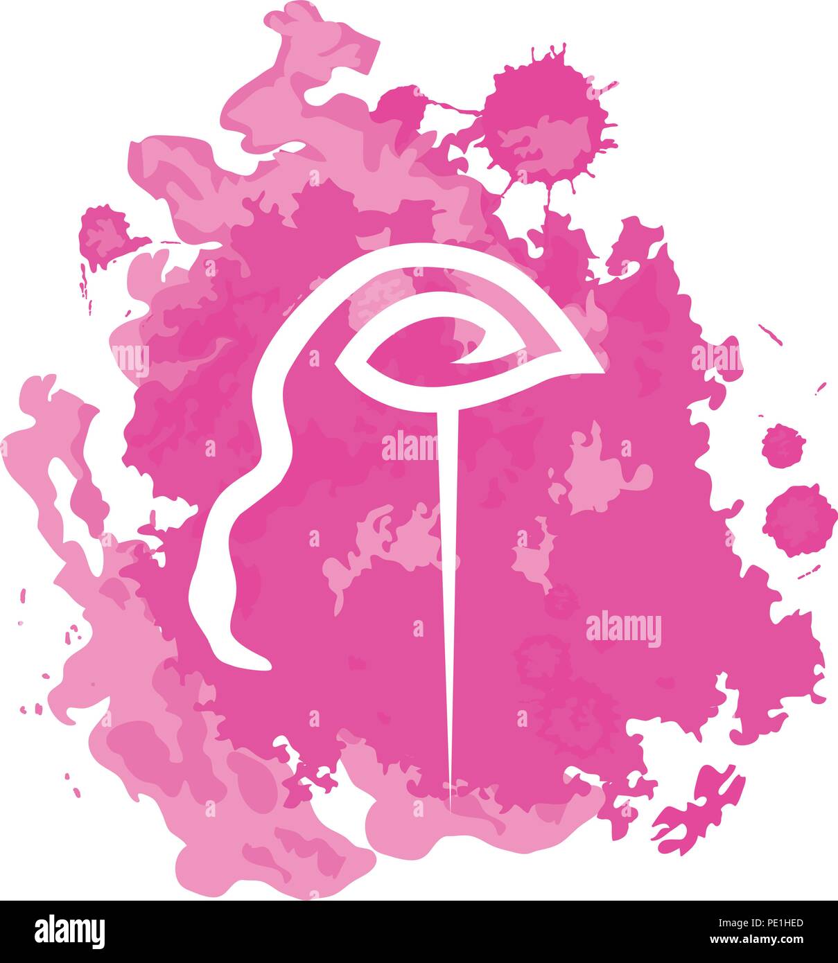 abstract pink flamingo Stock Vector Image & Art - Alamy