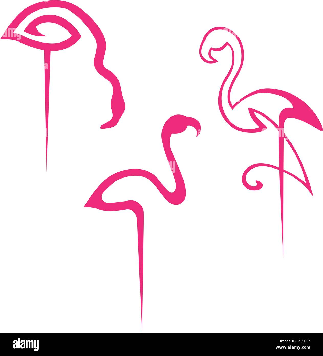 abstract pink flamingo Stock Vector Image & Art Alamy