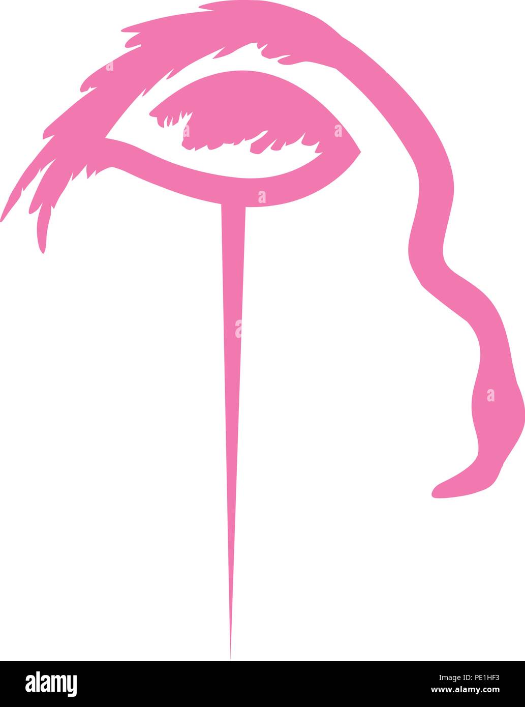 abstract pink flamingo Stock Vector Image & Art - Alamy