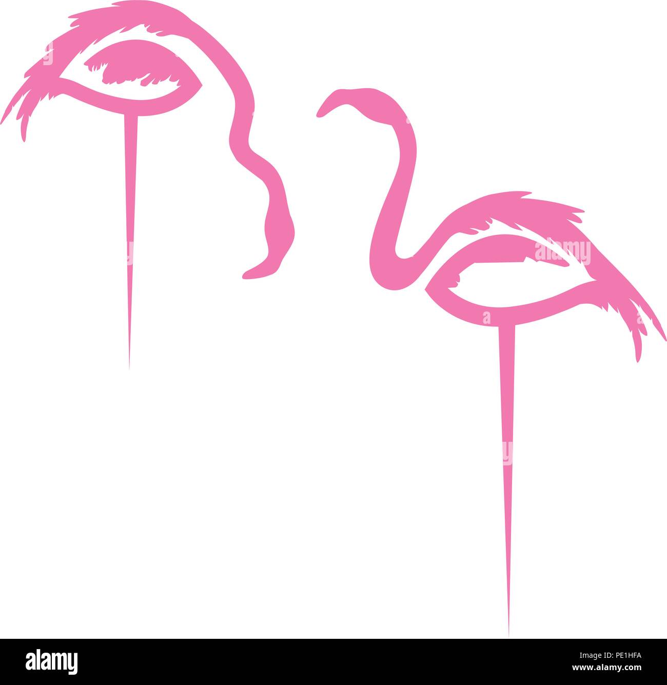 abstract pink flamingo Stock Vector Image & Art - Alamy