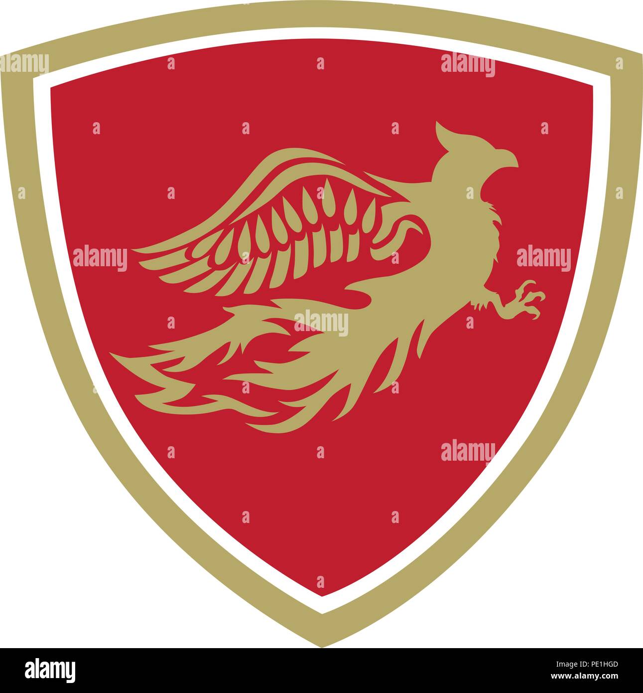 Phoenix Bird, Abstract Stock Vector