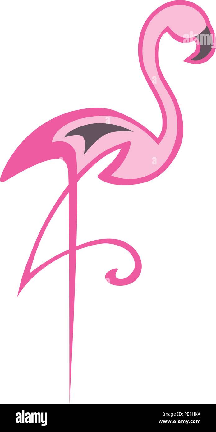 abstract pink flamingo Stock Vector Image & Art - Alamy