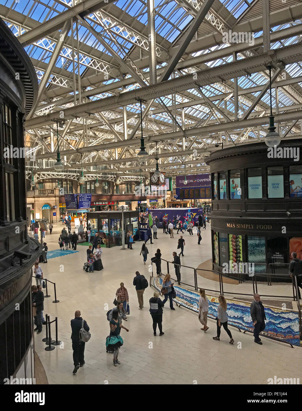 Glasgow Central Mainline Railway Station, Gordon Street, Glasgow, Scotland, UK Stock Photo