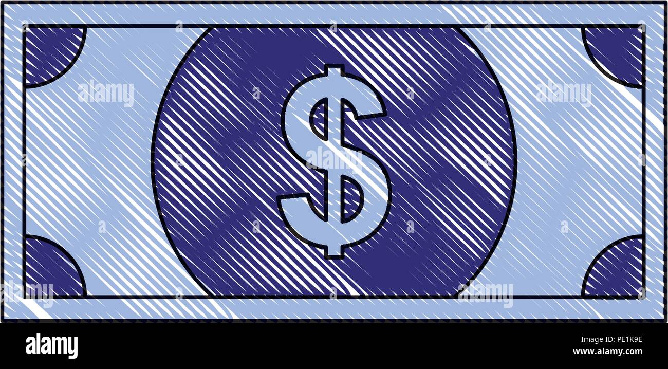 banknote money cash currency dollar vector illustration Stock Vector ...
