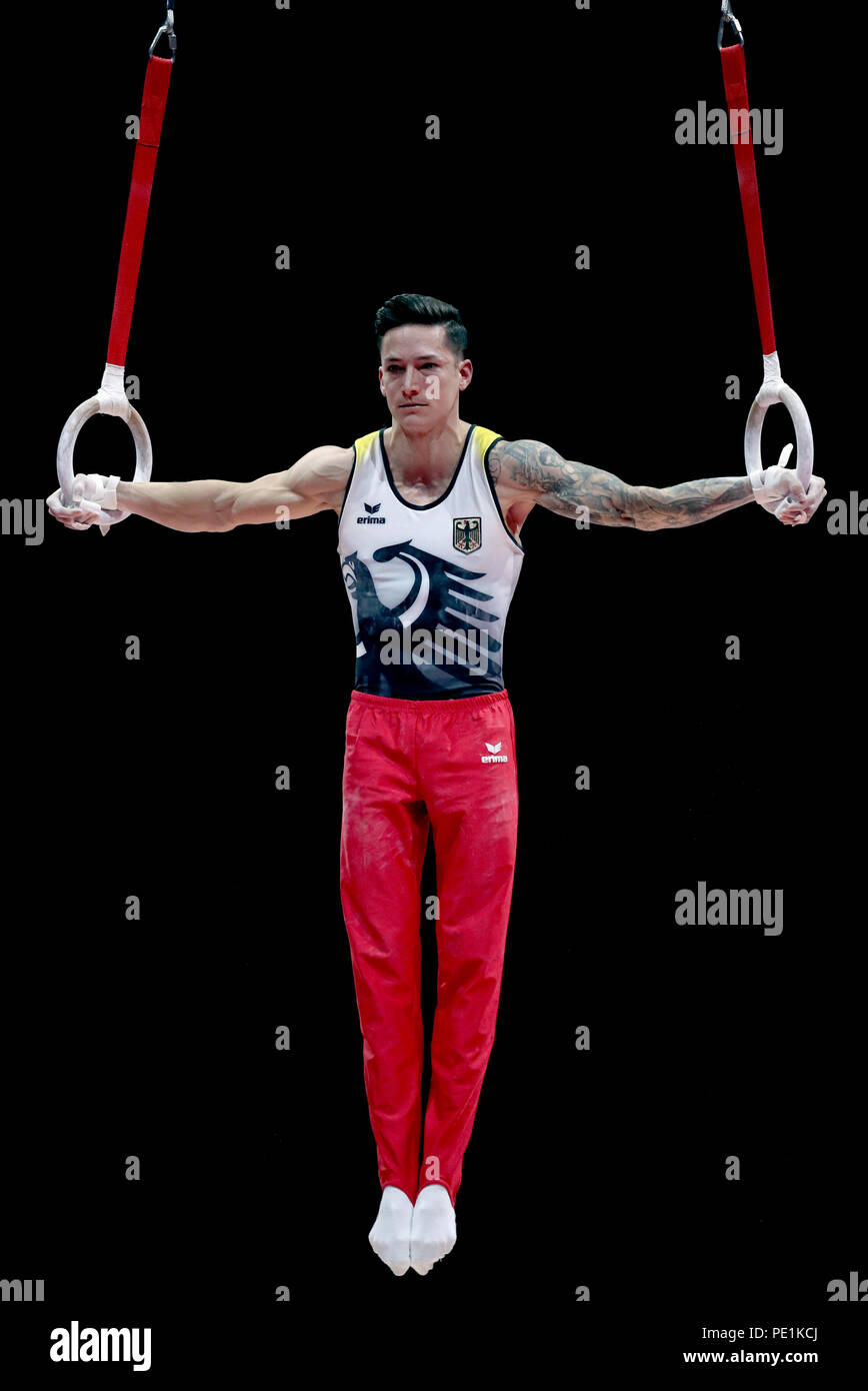 Germany S Marcel Nguyen Competes On The Rings In The Men S Gymnastics