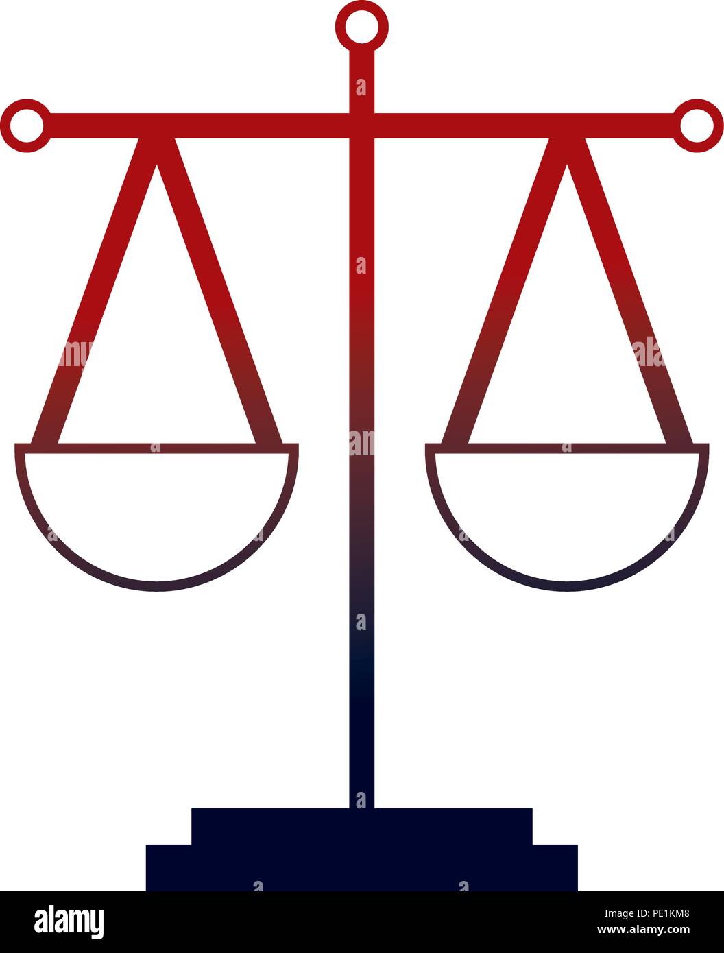 balance scale isolated icon vector illustration design Stock Vector ...