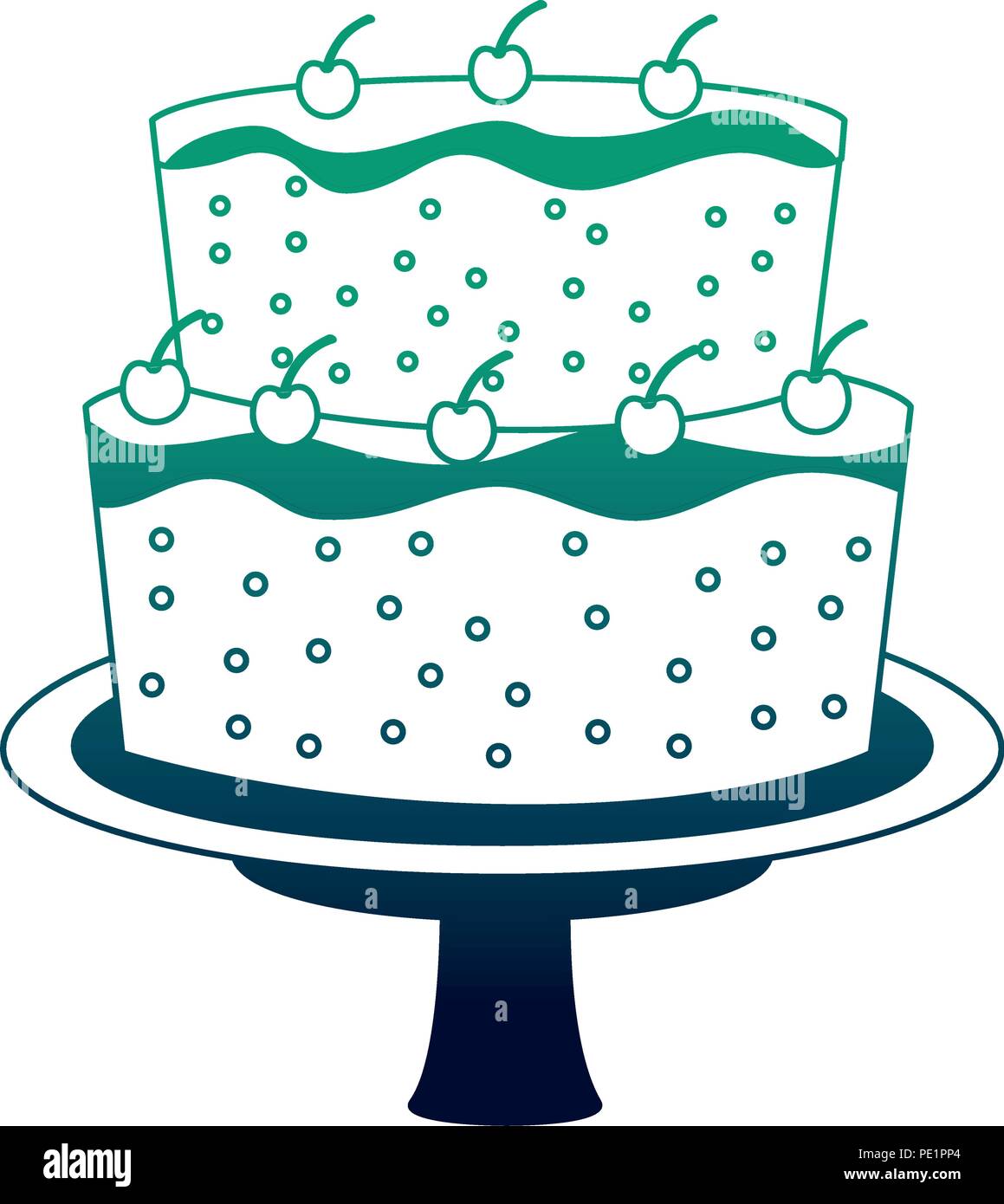 sweet cake isolated icon Stock Vector Image & Art - Alamy
