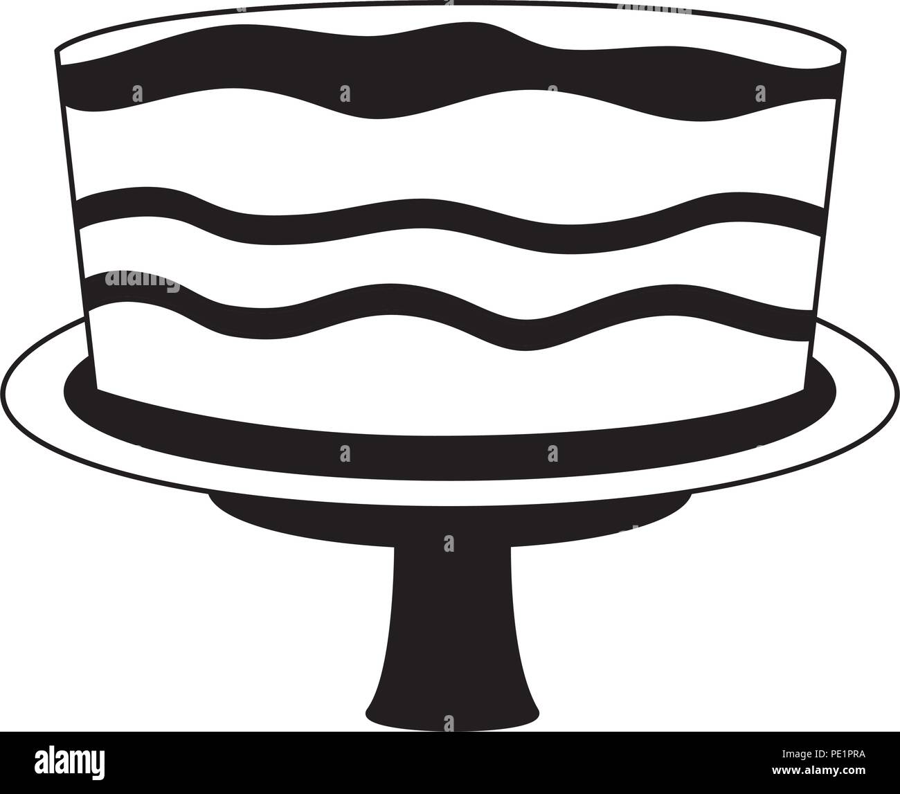 sweet cake isolated icon Stock Vector Image & Art - Alamy