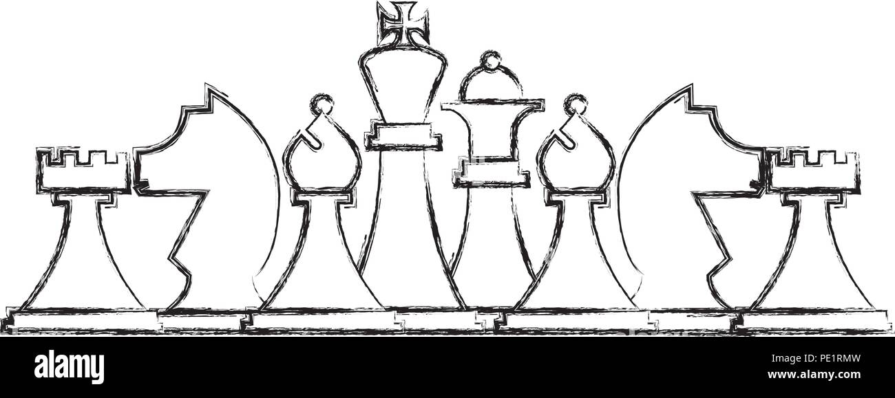 chess pieces set strategy game Stock Vector Image & Art - Alamy