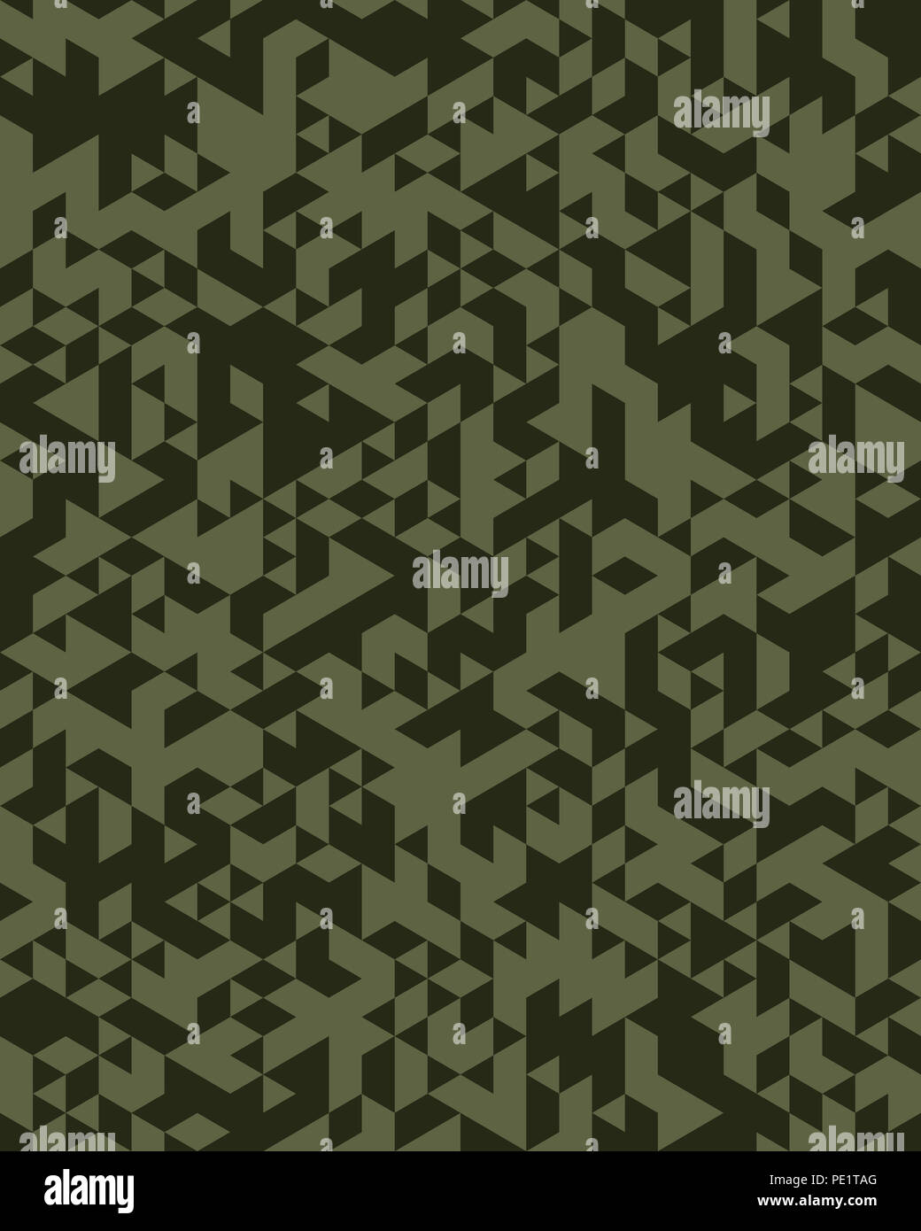 Geometric camouflage hexagon seamless pattern, vector illustration ...