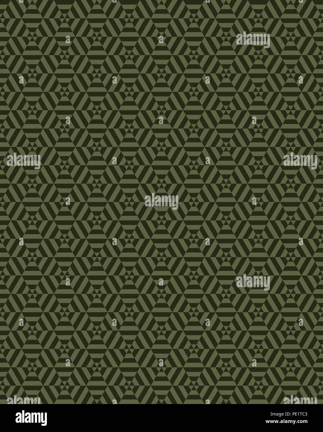 Geometric camouflage hexagon seamless pattern, vector illustration ...