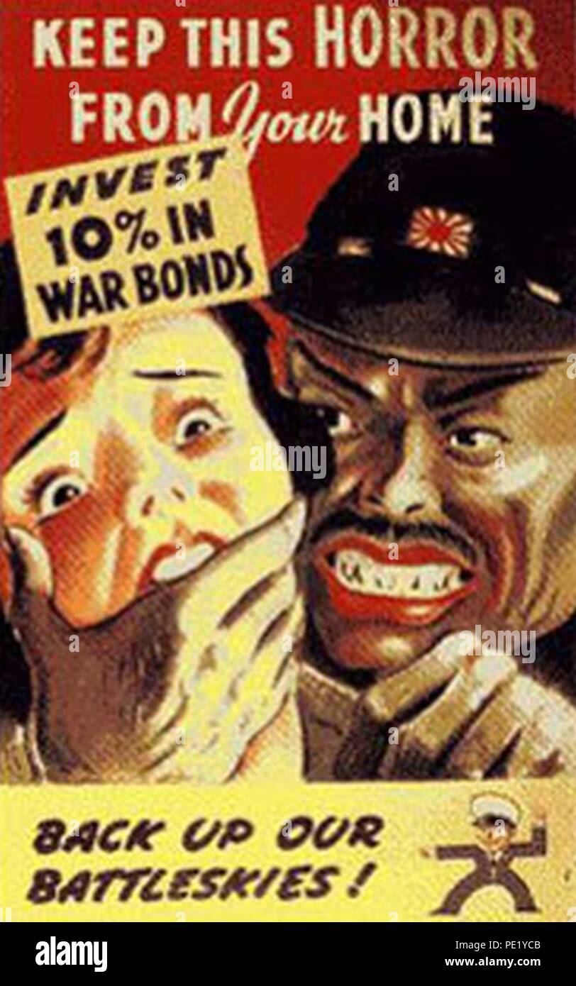 Japanese Propaganda Poster World War Stock Photos Japanese