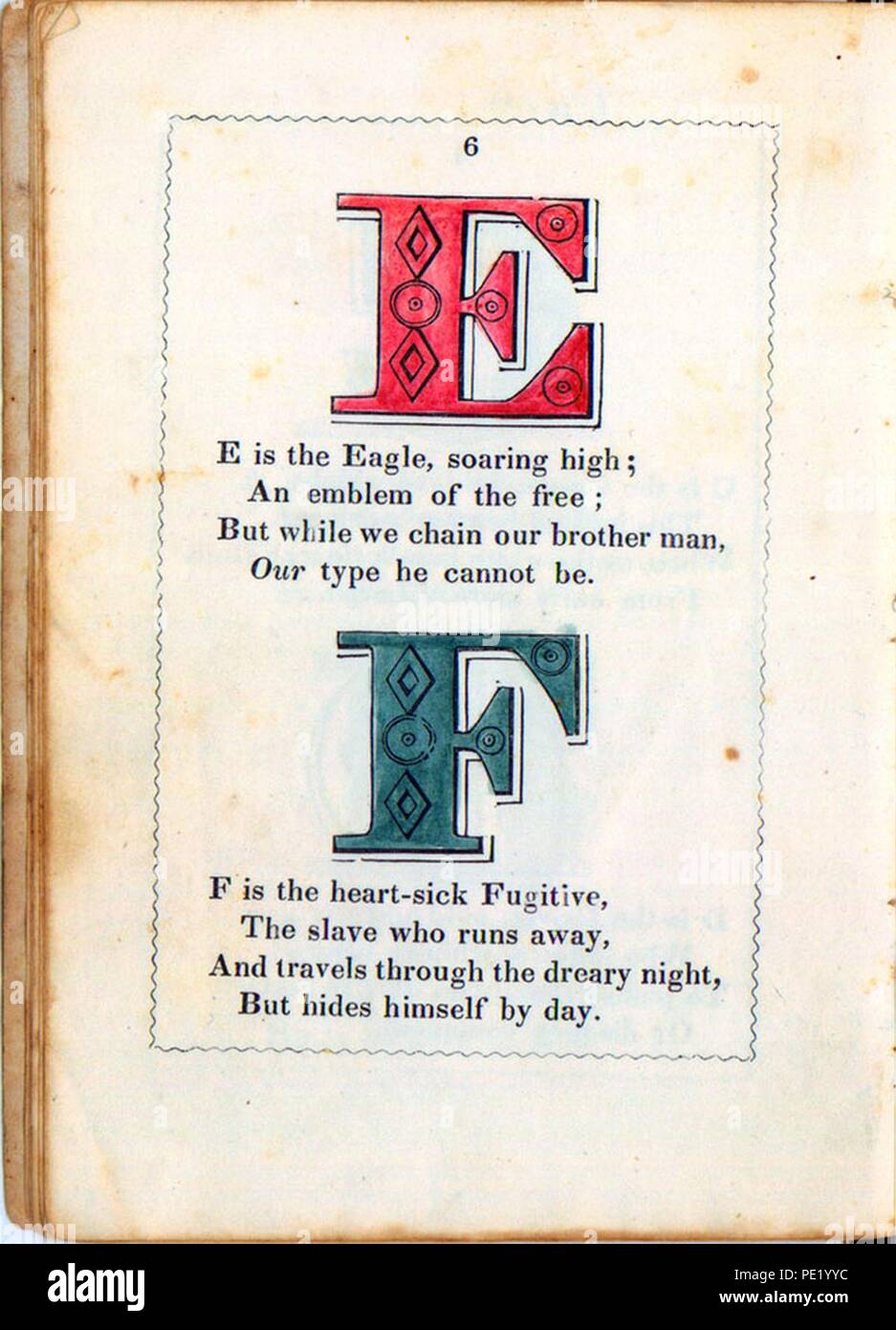 Antislavery Alphabet 18466 Stock Photo Alamy