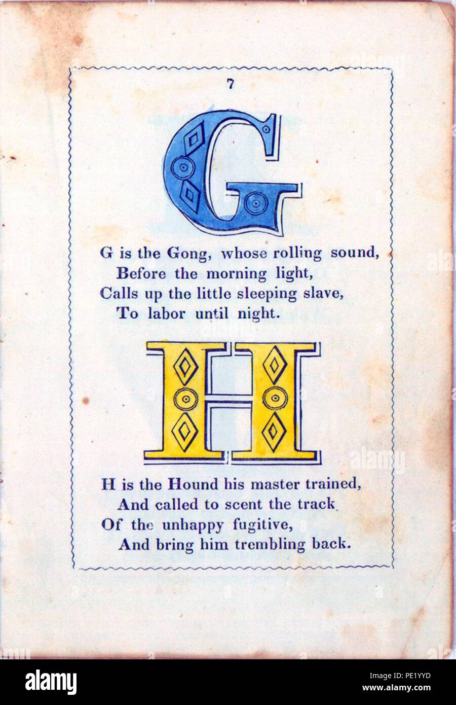 Antislavery Alphabet 18467 Stock Photo Alamy