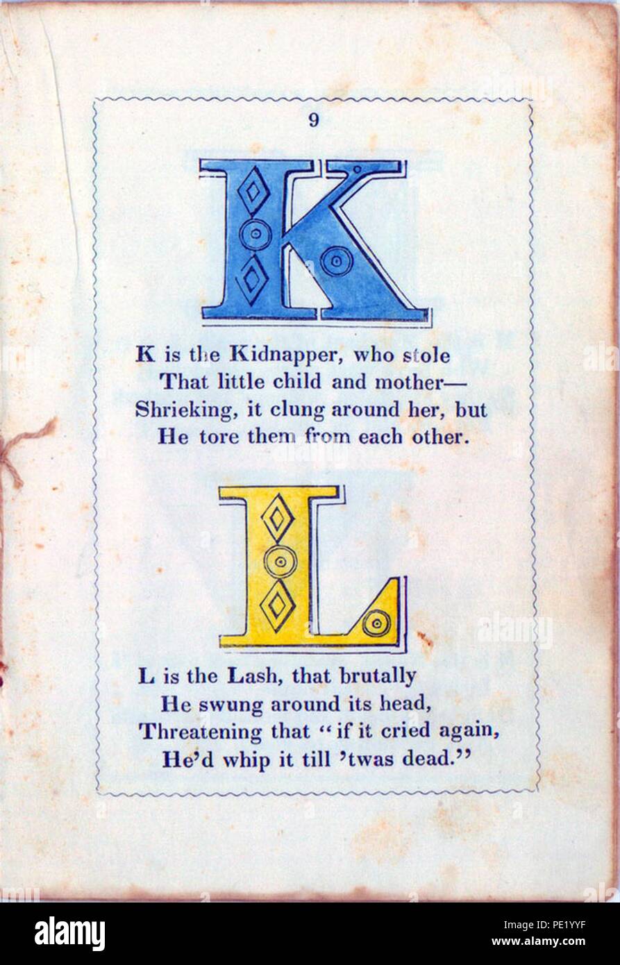 Antislavery Alphabet 18469 Stock Photo Alamy
