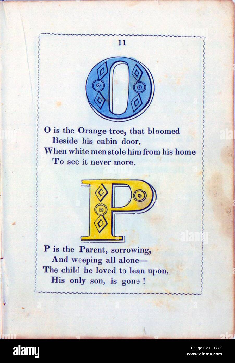 Antislavery Alphabet 184611 Stock Photo Alamy