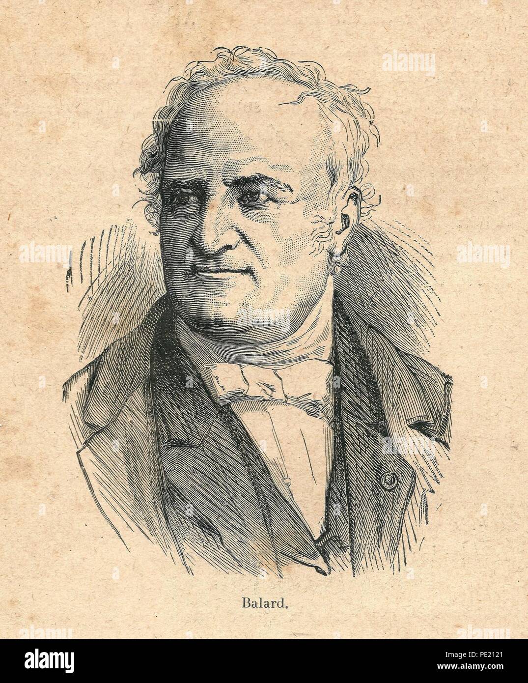 Antoine-Jérôme Balard-portrait. Stock Photo