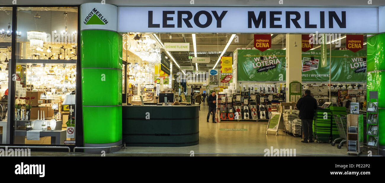 March 20, 2018 - Krakow, Poland - Leroy Merlin store in Bonarka City  Center. (Credit Image: © Igor Golovniov/SOPA Images via ZUMA Wire Stock  Photo - Alamy