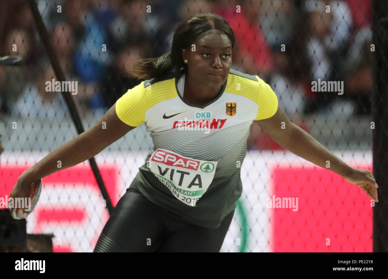 Berlin, Germany. 11th Aug, 2018. European Athletics Championships in the Olympic Stadium Discus