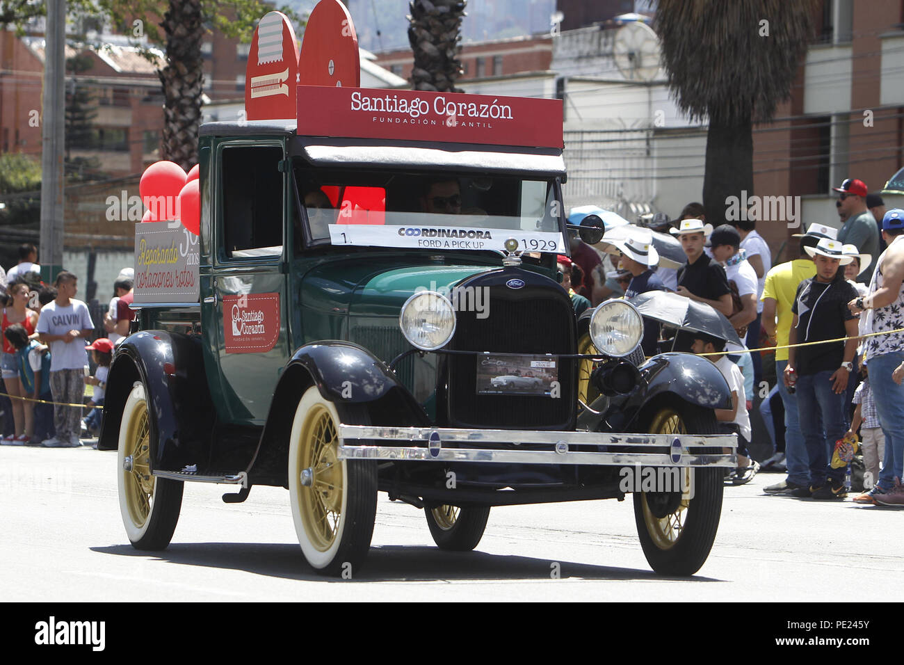 Medellin Colombia 11th Aug 2018 A View Of A Car During The 23rd Parade Of Classic And Ancient Cars Of The Fair Of Flowers In Medellin Colombia 11 August 2018 Around 300