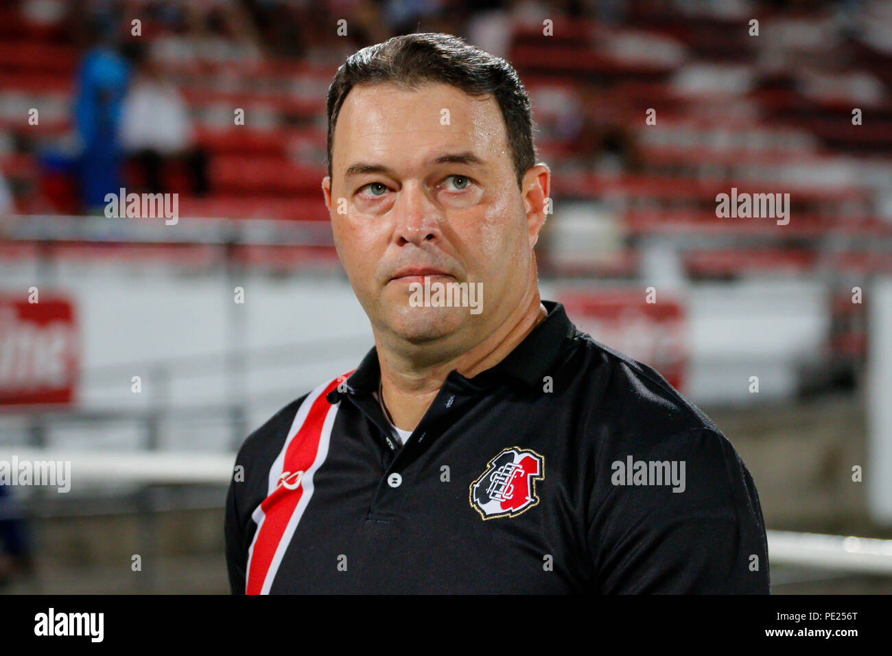 Recife Brazil 11th Aug 18 Roberto Fernandes Santa Cruz Coach During Santa Cruz Vs Salgueiro Held On Saturday 11 A Match Valid For The 18th Round Of The Brazilian Championship Series C