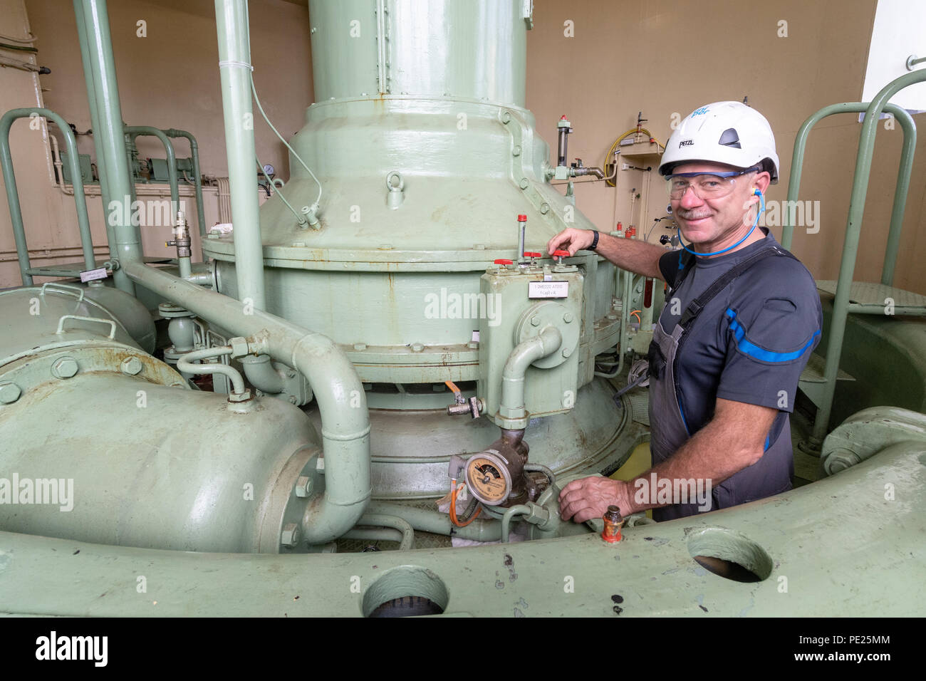 Hydroelectric power plant operator hires stock photography and images