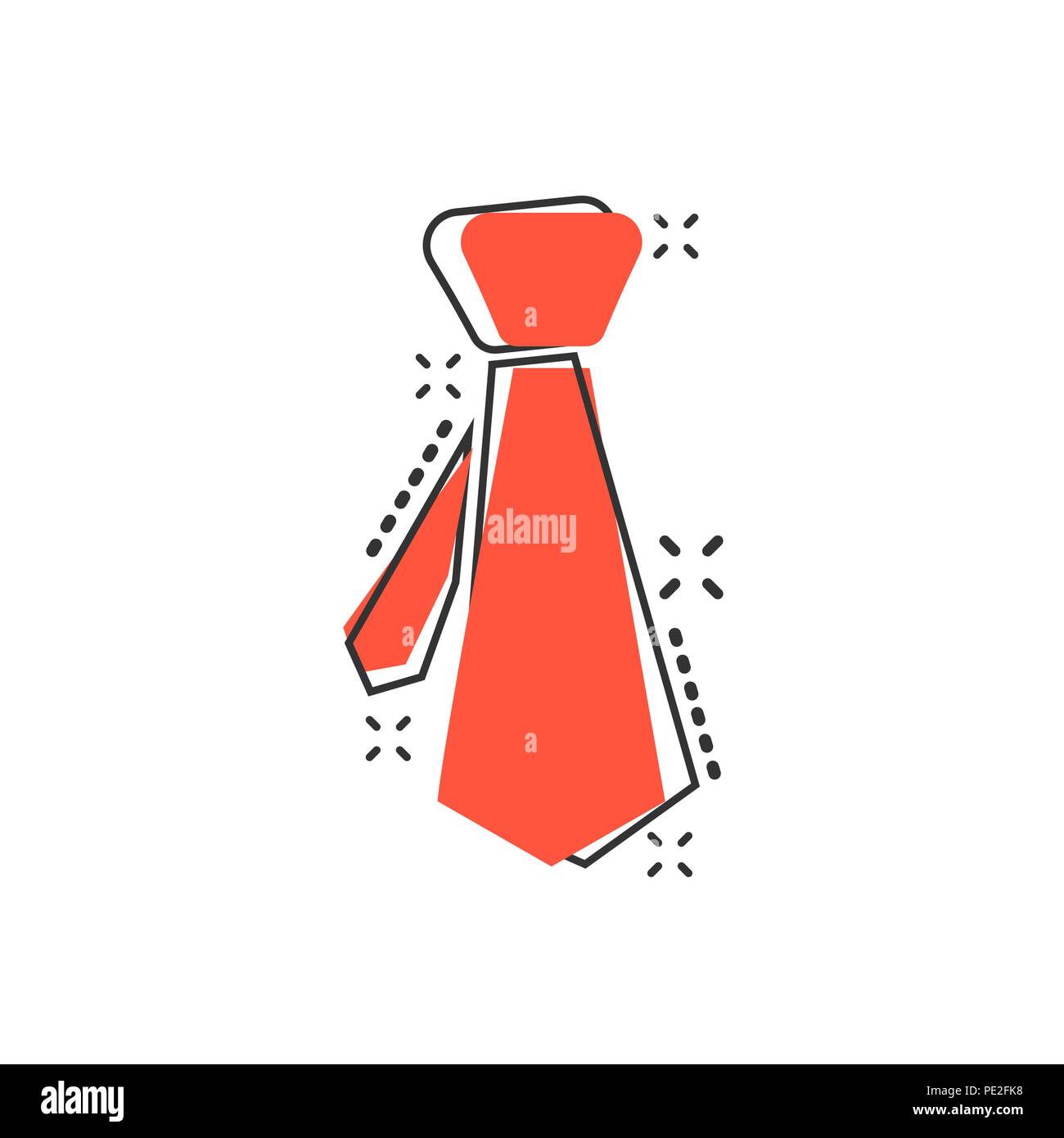 Vector Illustration of Red Tie Icon