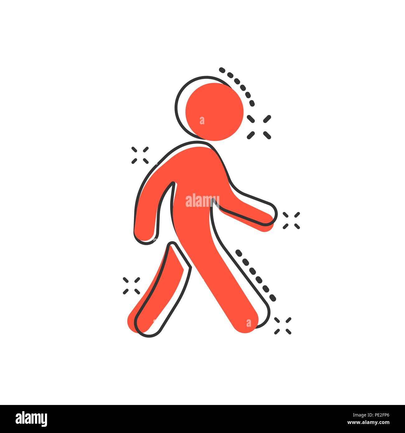 Comic walk hi-res stock photography and images - Alamy