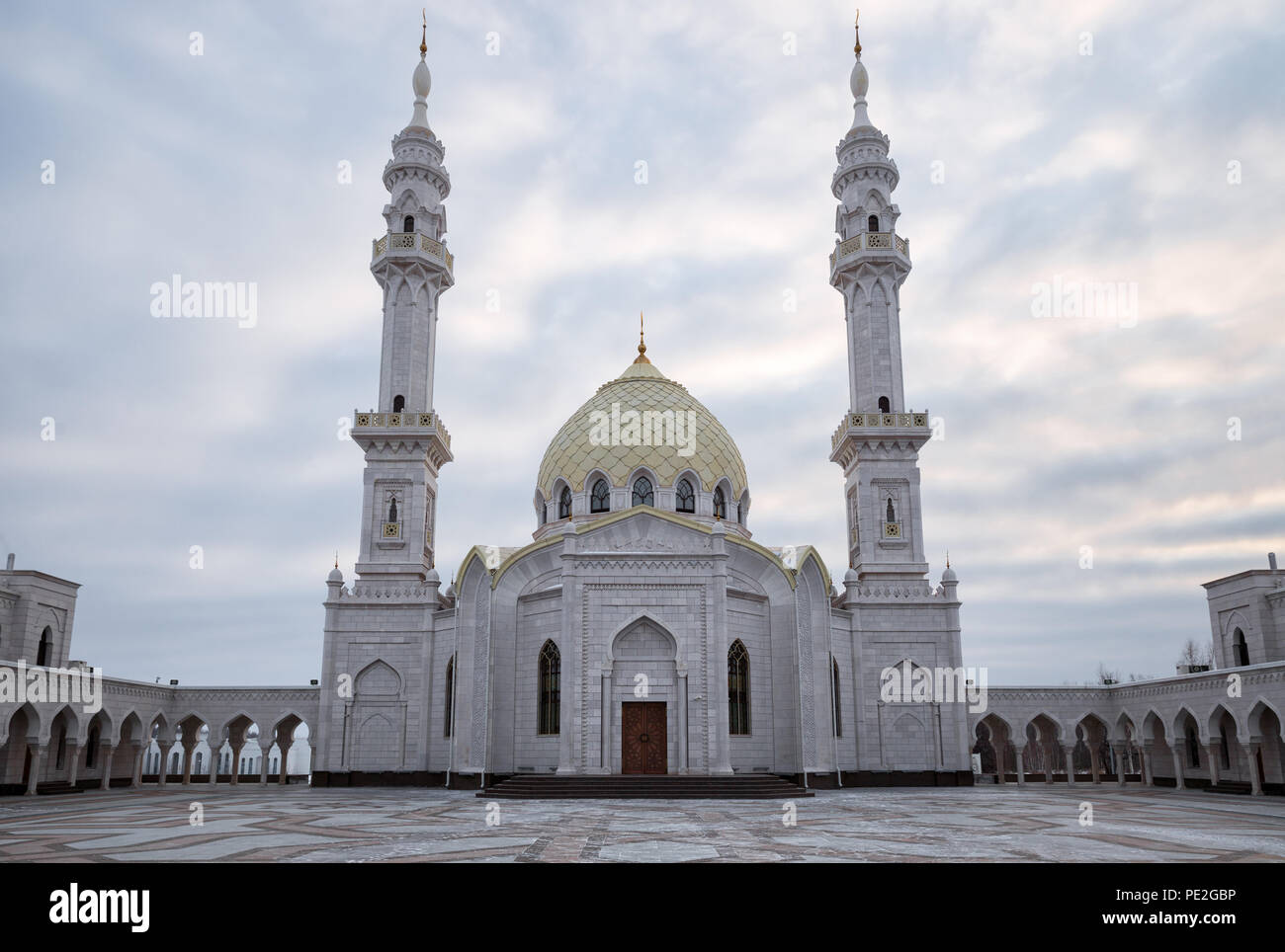 New cathedral mosque (White Mosque), Bolgar, Russia Stock Photo - Alamy